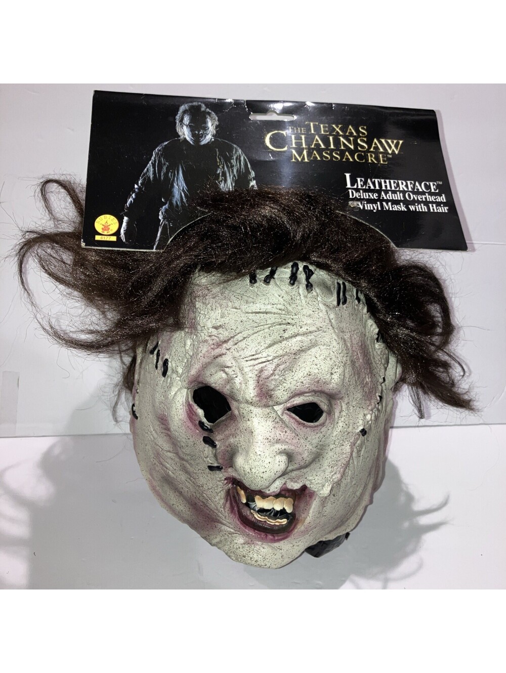 Vtg 2003 Rubies Leatherface Mask Texas Chainsaw Massacre Horror Vinyl NEW W/Tags